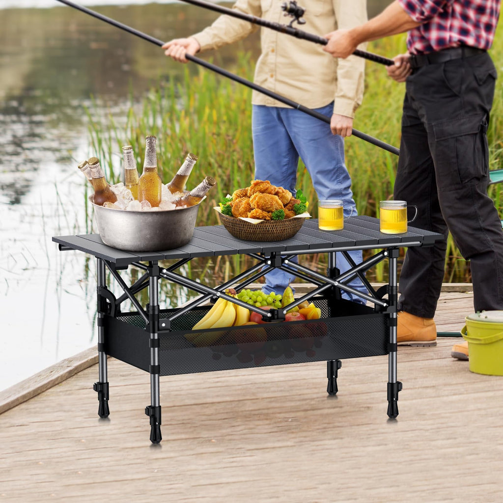 3ft Aluminum Roll Top Folding Camping Table G5206