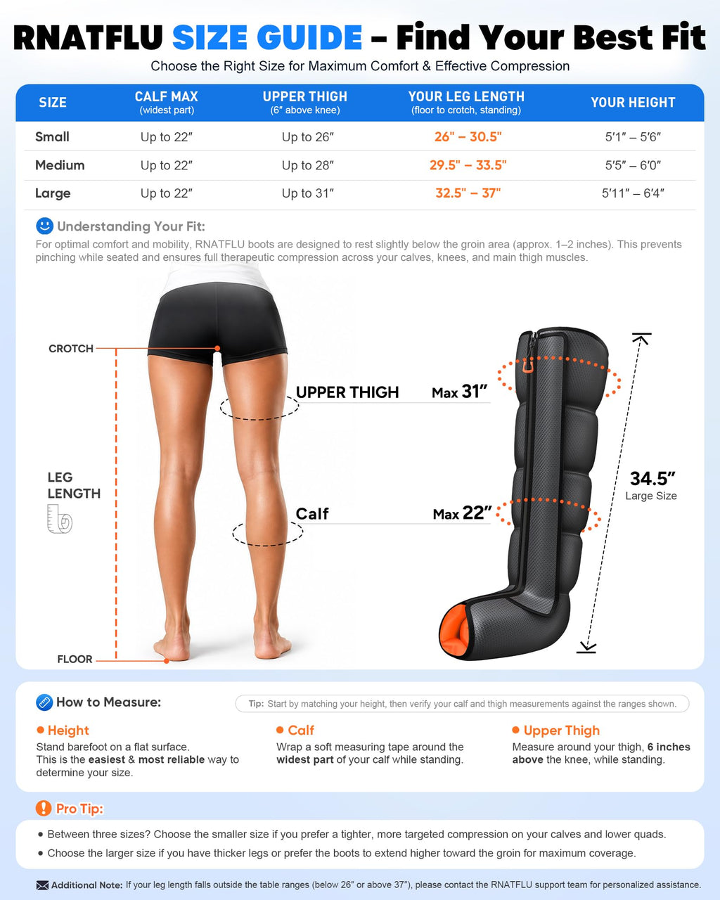 Air Compression Leg Massager with Heat W925