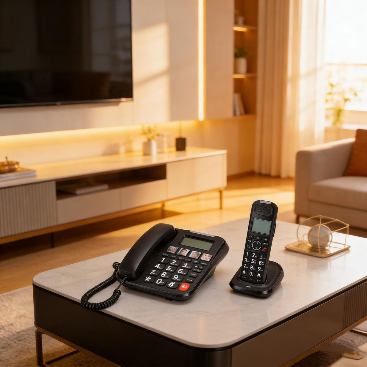 Expandable Corded/Cordless Phone System with Big Buttons P720