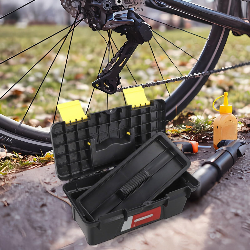10 Inch Plastic Toolbox with 2-Layer Organization X554539