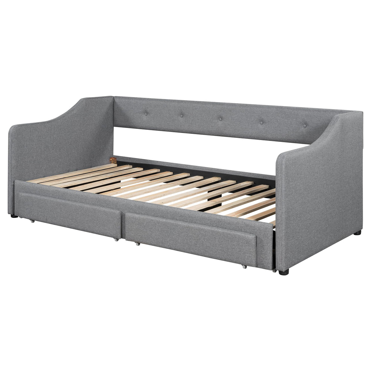 Upholstered Twin XL to King Size Daybed with Pop Up Trundle Z881