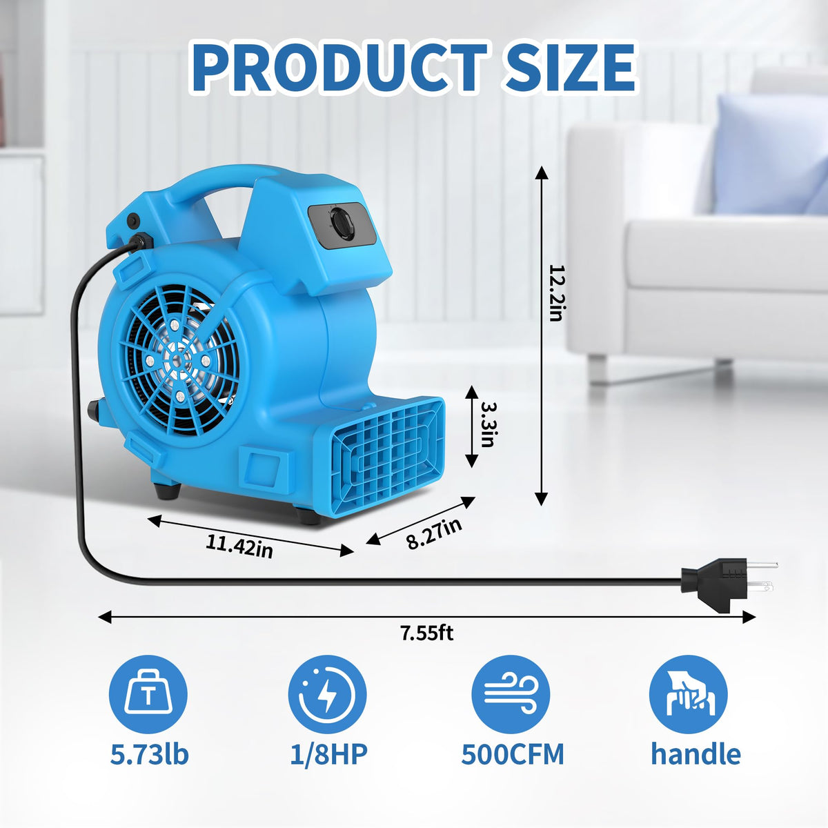 500 CFM High Velocity Floor Dryer J687
