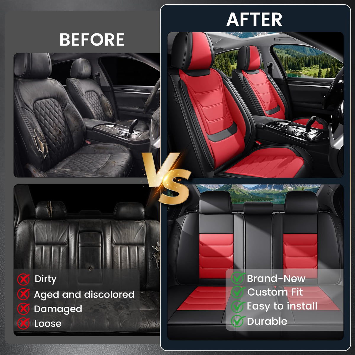 Car Seat Covers Full Set H609