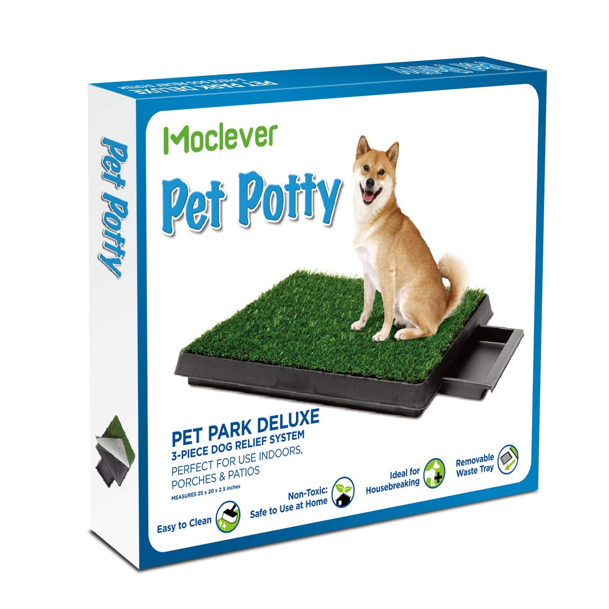 25"x20" Dog Grass Pee Pad with Tray V814670