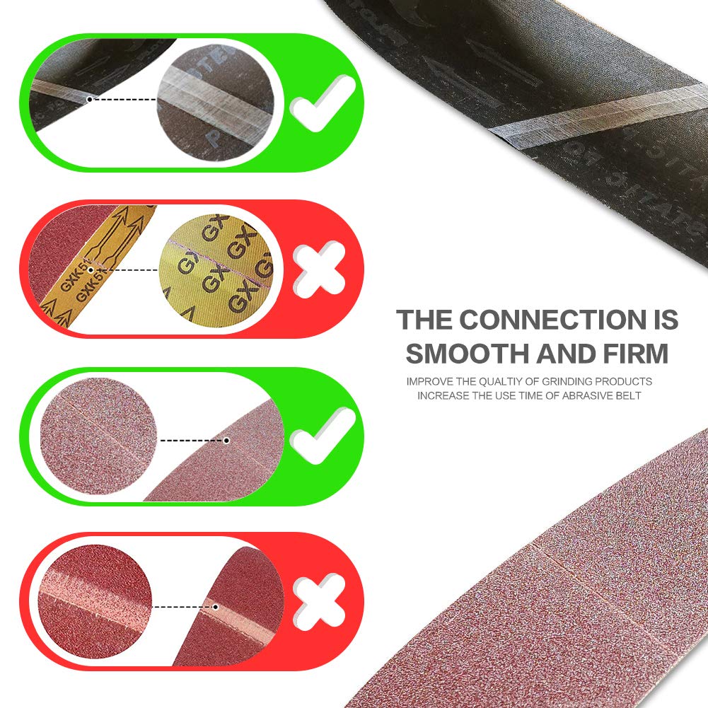 4 x 36 Inch 12 Pcs Aluminum Oxide Sanding Belt I25886