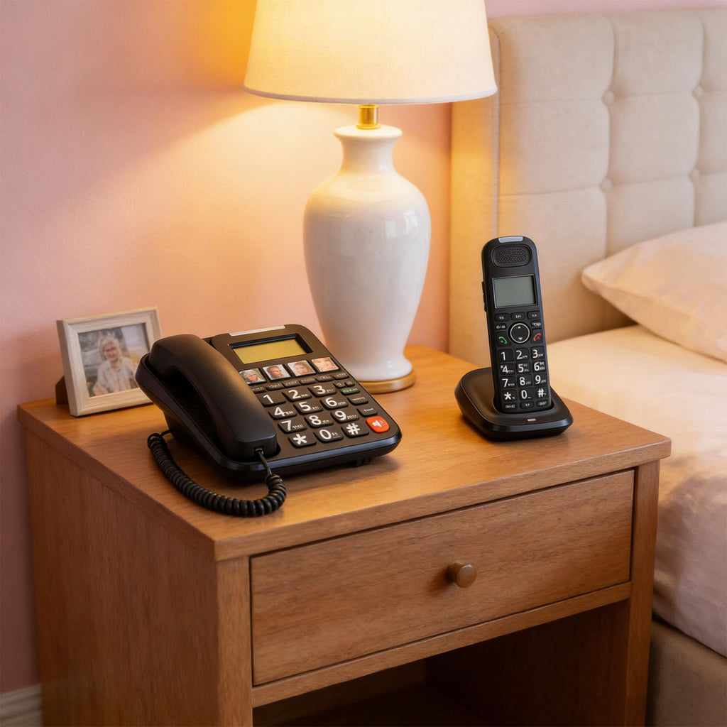 Expandable Corded/Cordless Phone System with Big Buttons P720