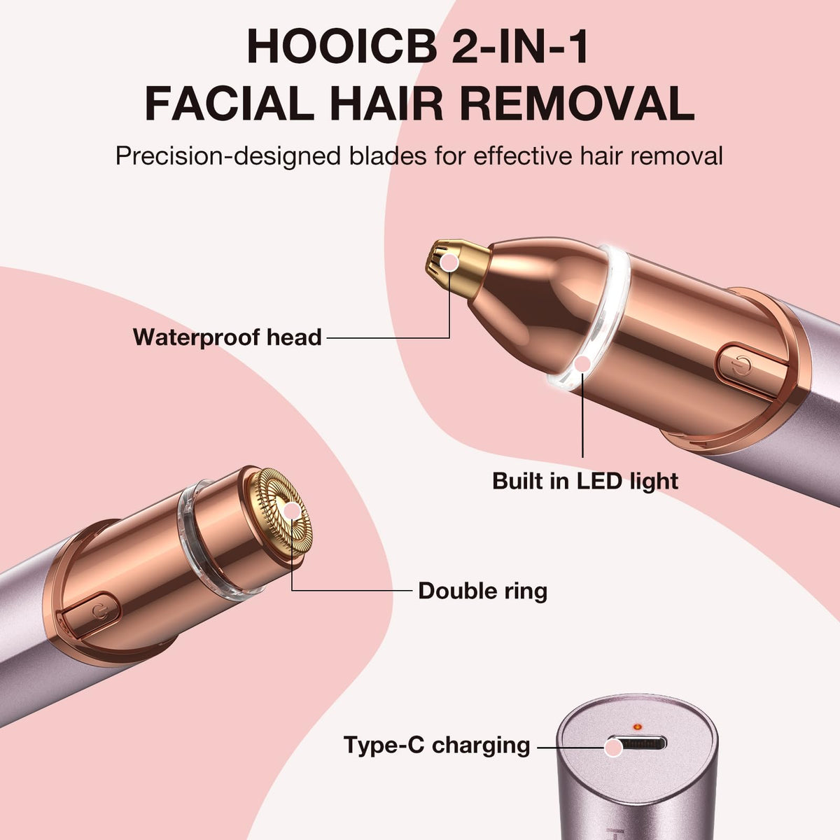 2 in 1 Electric Facial Hair Removal O91029