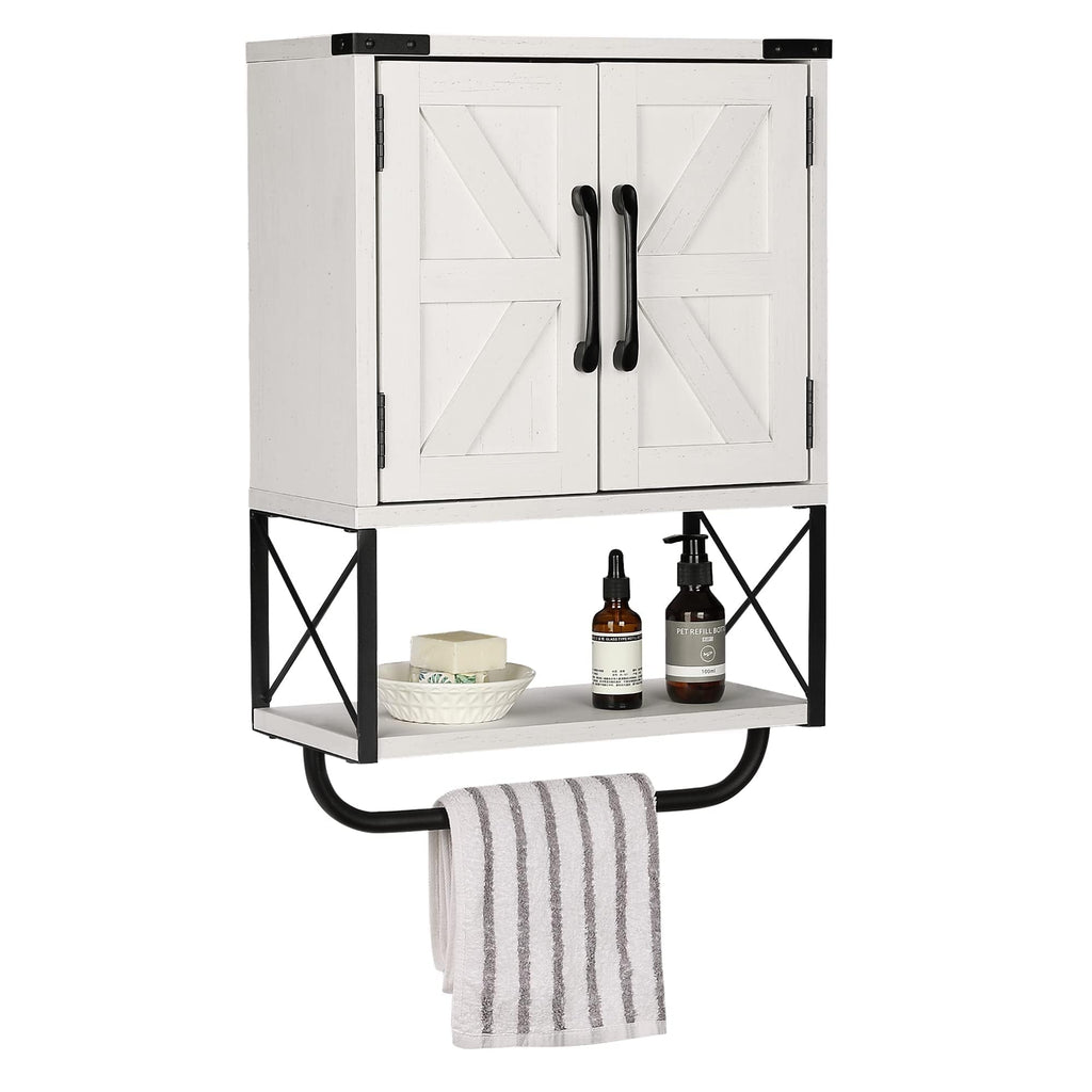 Medicine Cabinet with 2 Barn Door W1138