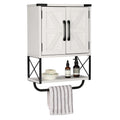 Medicine Cabinet with 2 Barn Door W1138