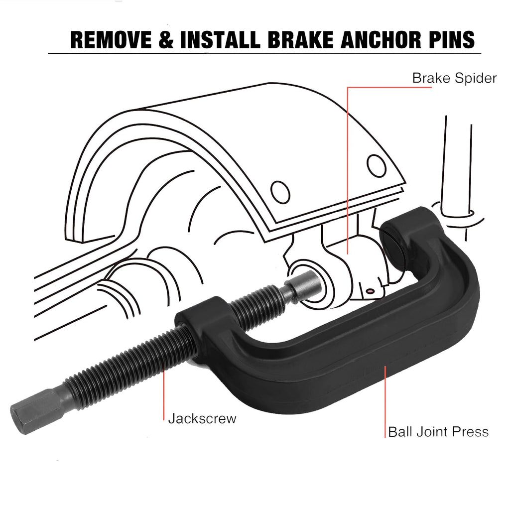 21-Piece Ball Joint Press Kit with C-Frame S6433
