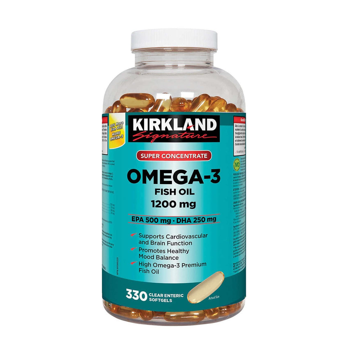 Omega-3 Fish Oil 1000mg 300 Softgels O258