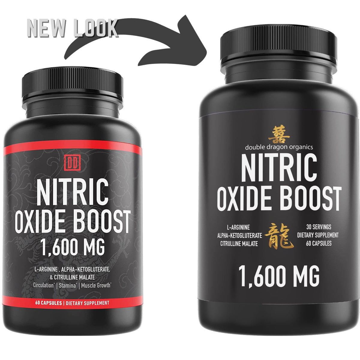 Nitric Oxide Booster Supplement 1600mg 60 Count Y99040