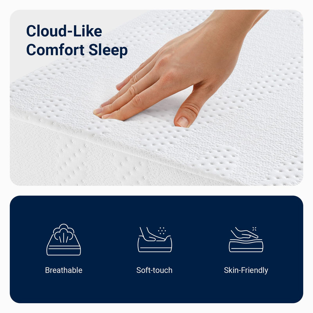 5 Inch Gel Memory Foam Twin Mattress B523721