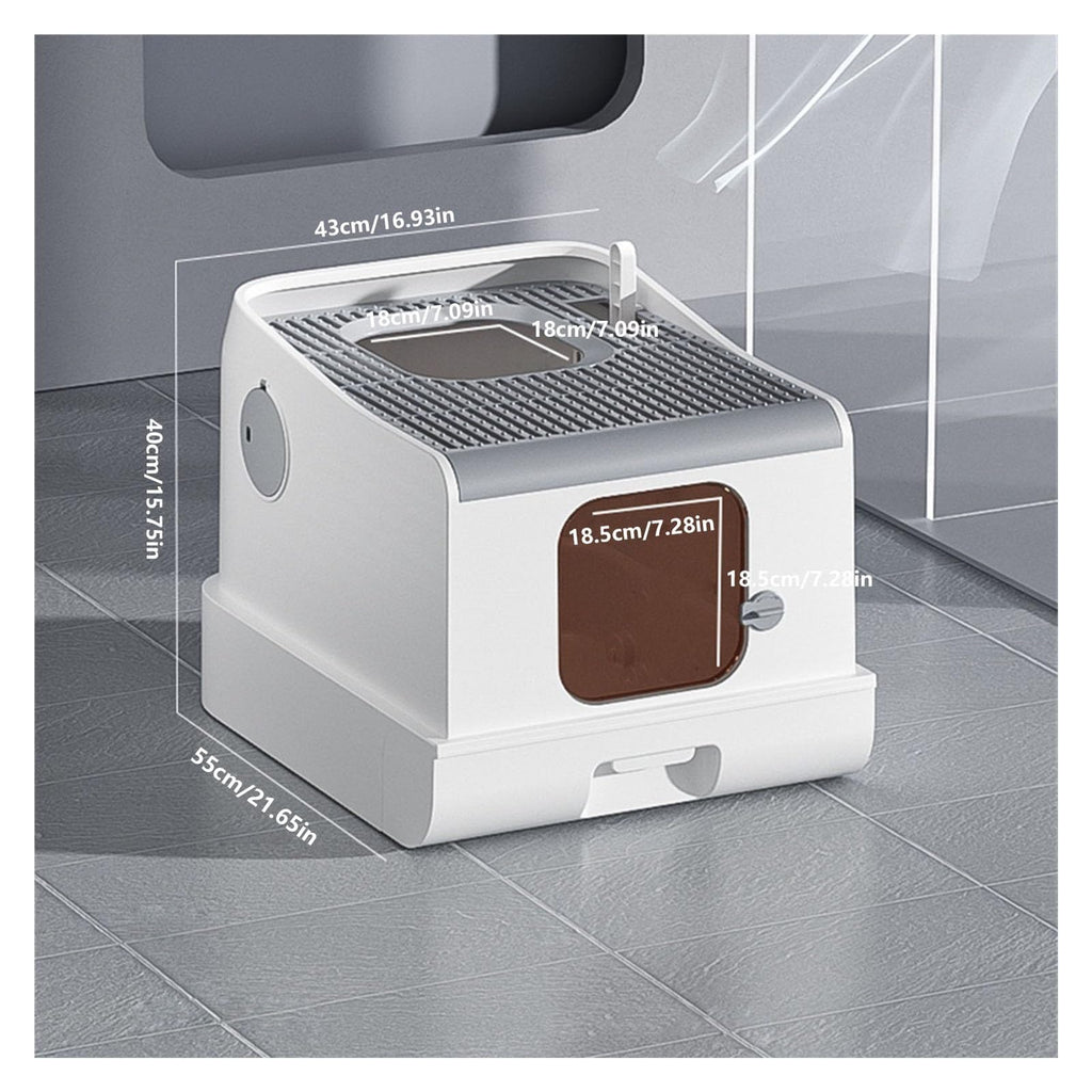 Fully Enclosed Extra Large Cat Litter Box with Lid H73900