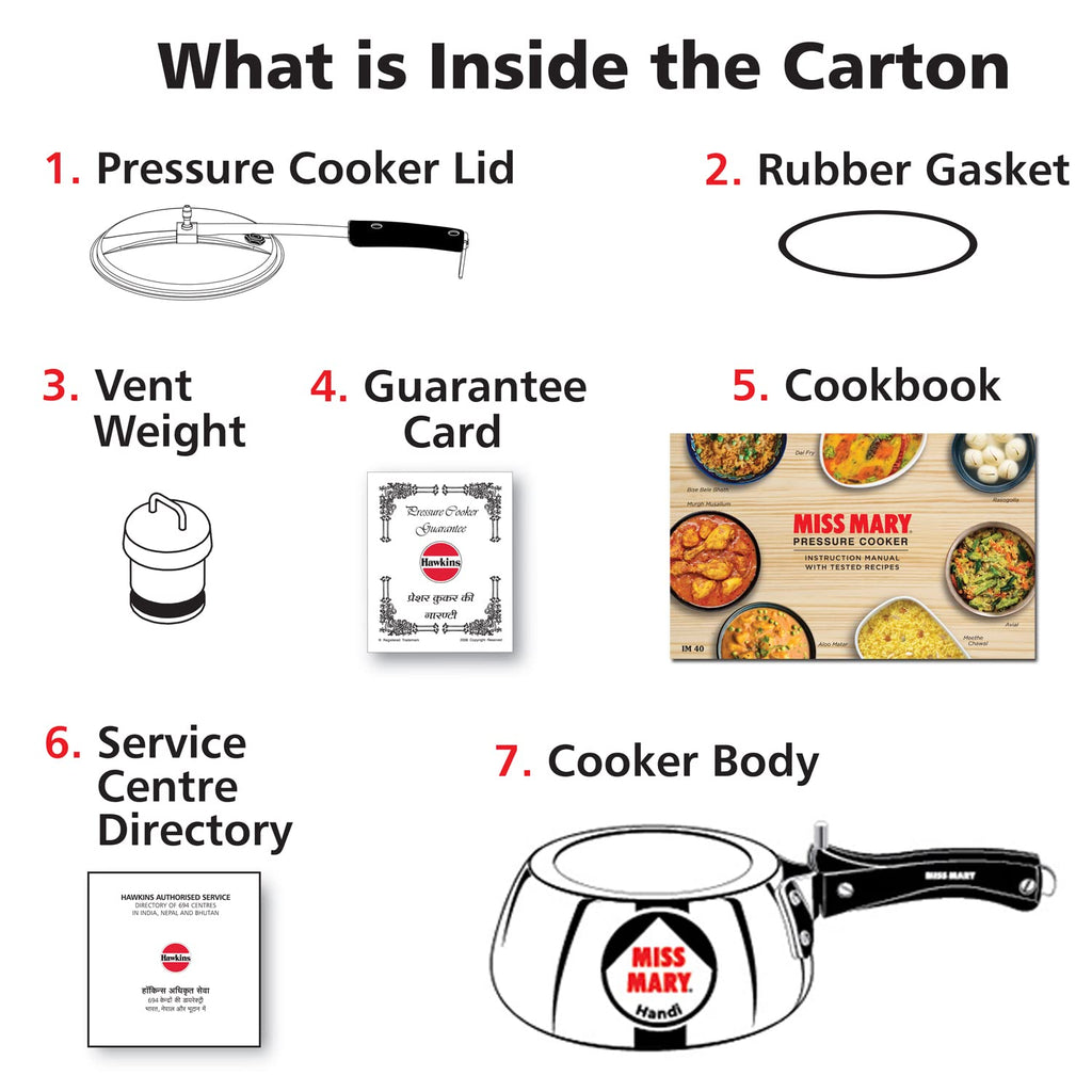 2 Litre Aluminium Pressure Cooker X68616