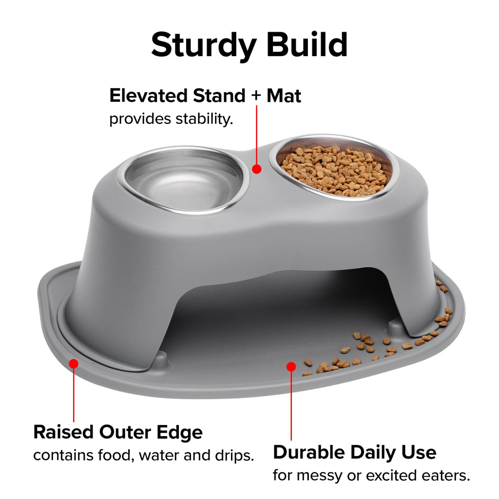 Elevated Dog/Cat Bowls 8oz Stainless Steel D43842