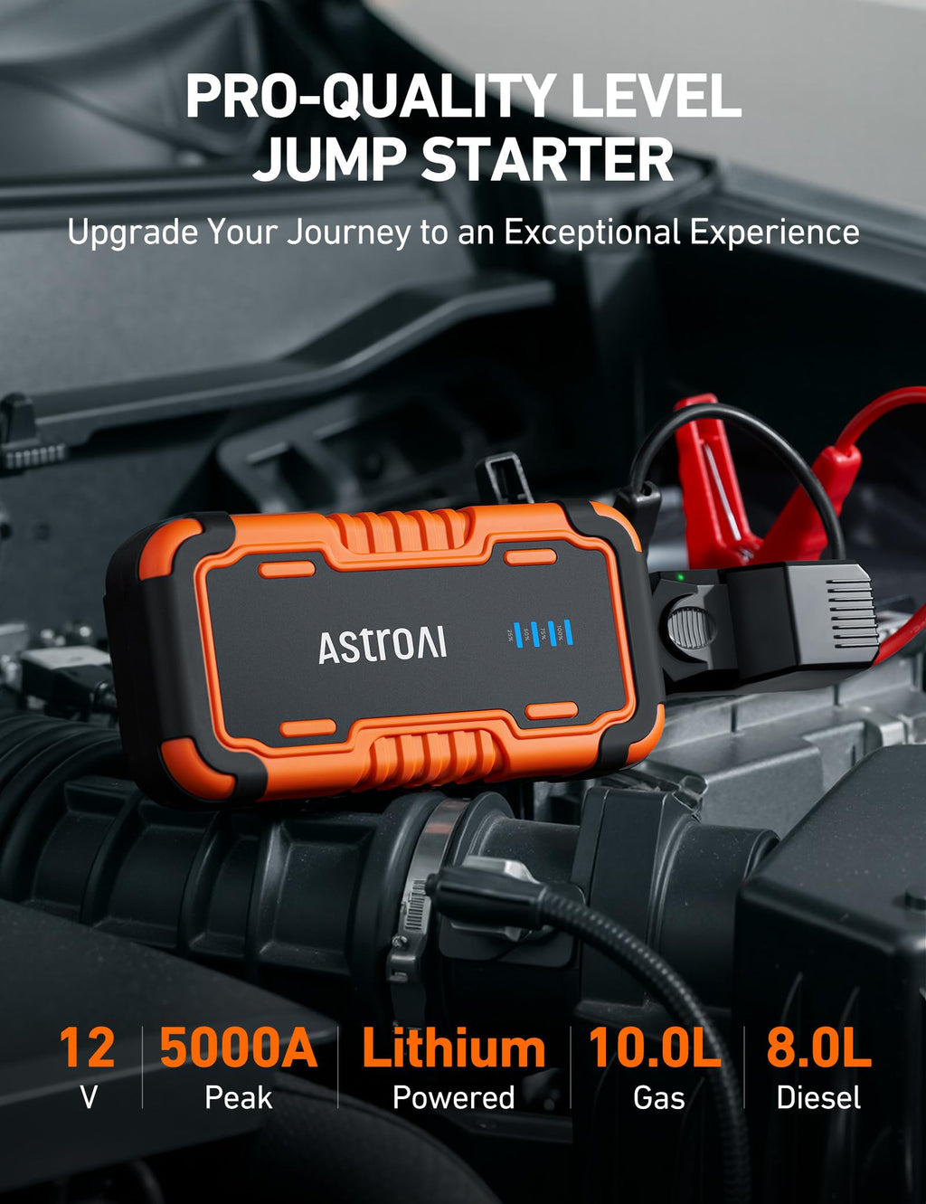 12V 5000A Lithium Car Jump Starter W10414