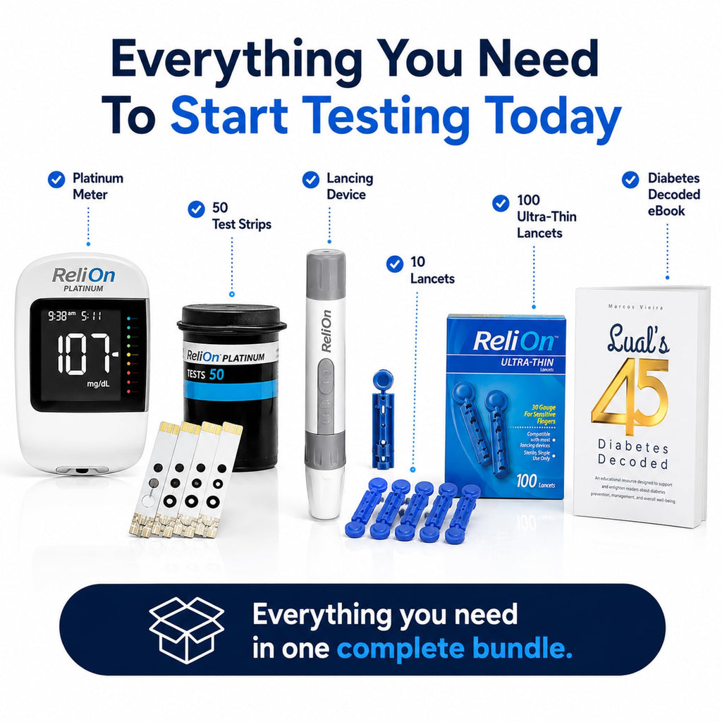 Blood Glucose Monitor Kit with 50 Test Strips S466742