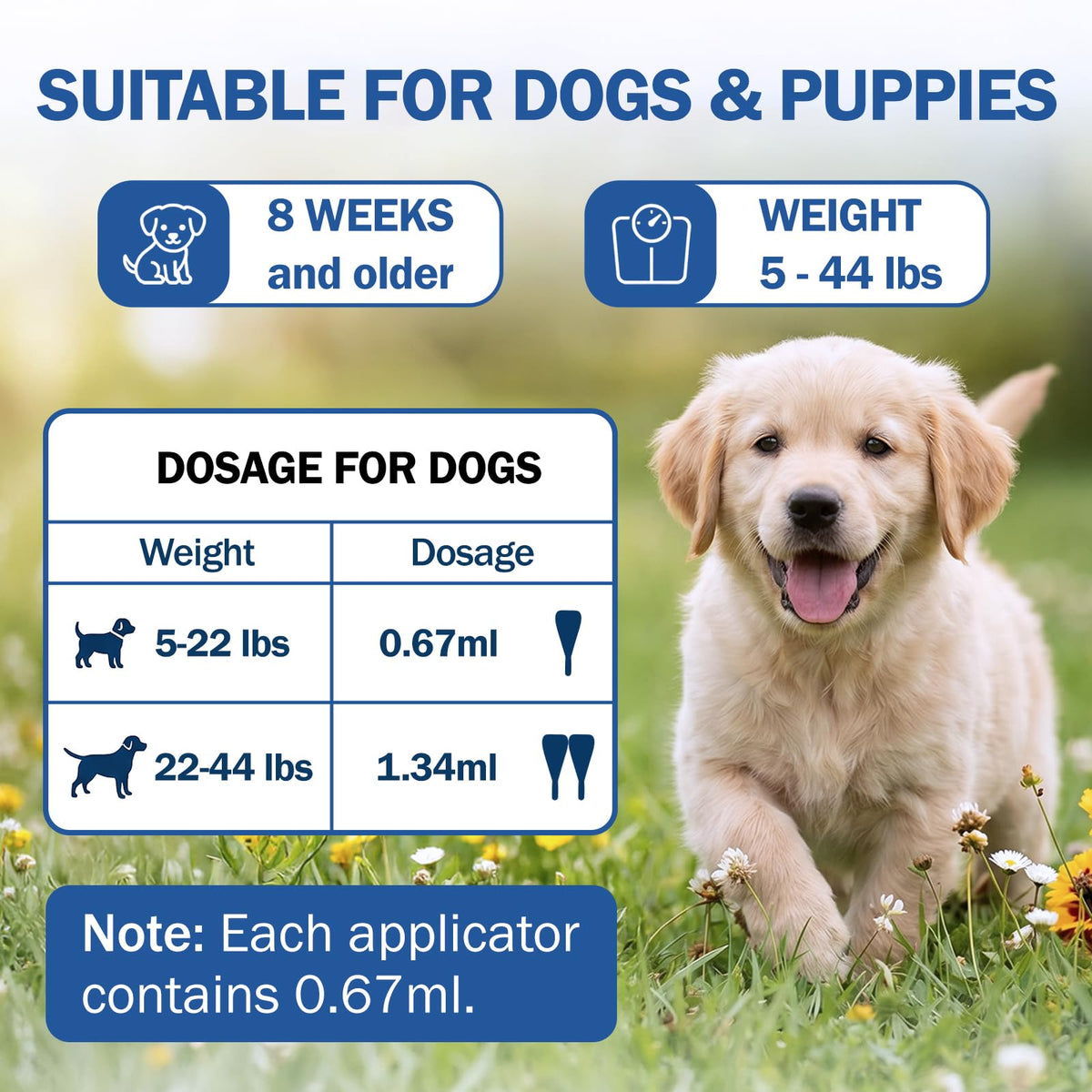 Flea and Tick Prevention for Small and Medium Dogs F680