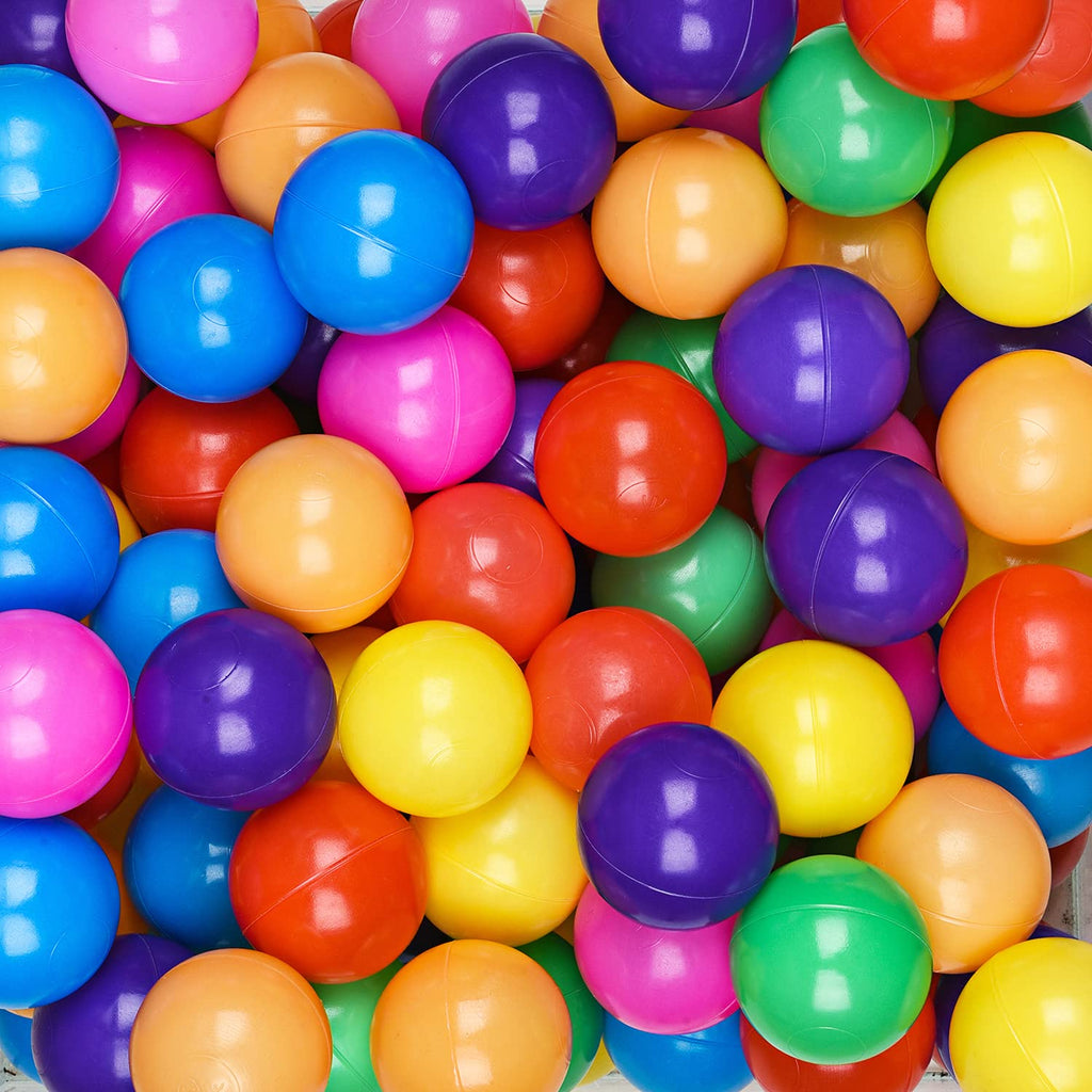Crush Proof Plastic Ball Pit Balls with Storage Bag K5068
