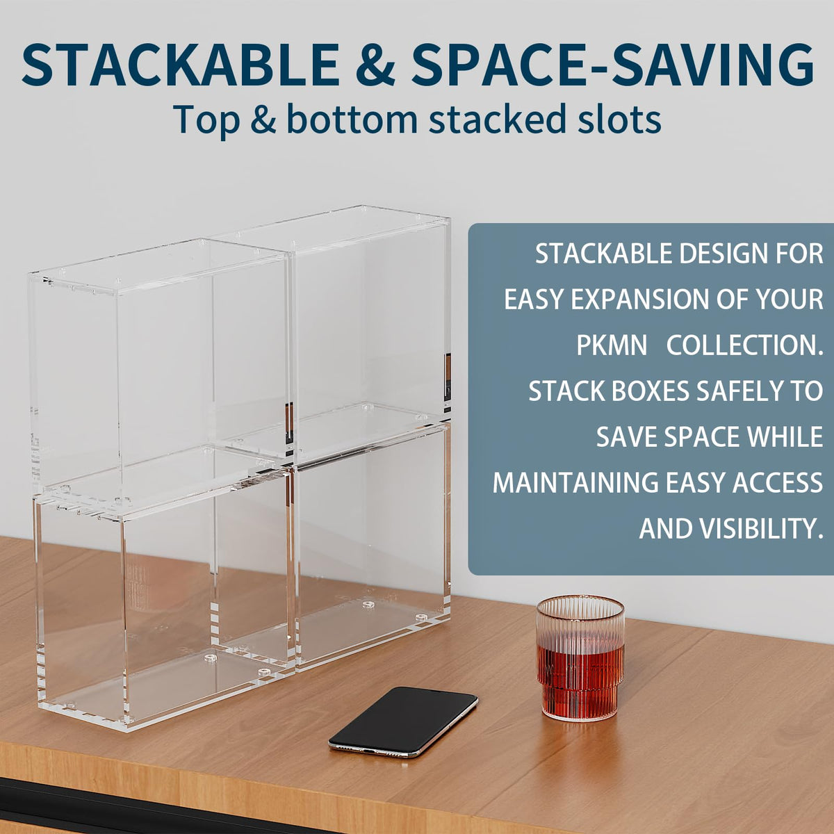 Acrylic Display Case with Sliding Lid, 1 Pack N836145