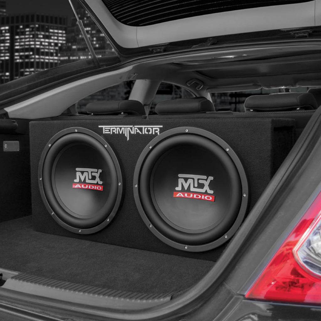 12" 1200 Watt Car Subwoofer Enclosure with Amplifier & Wiring Kit Q2108