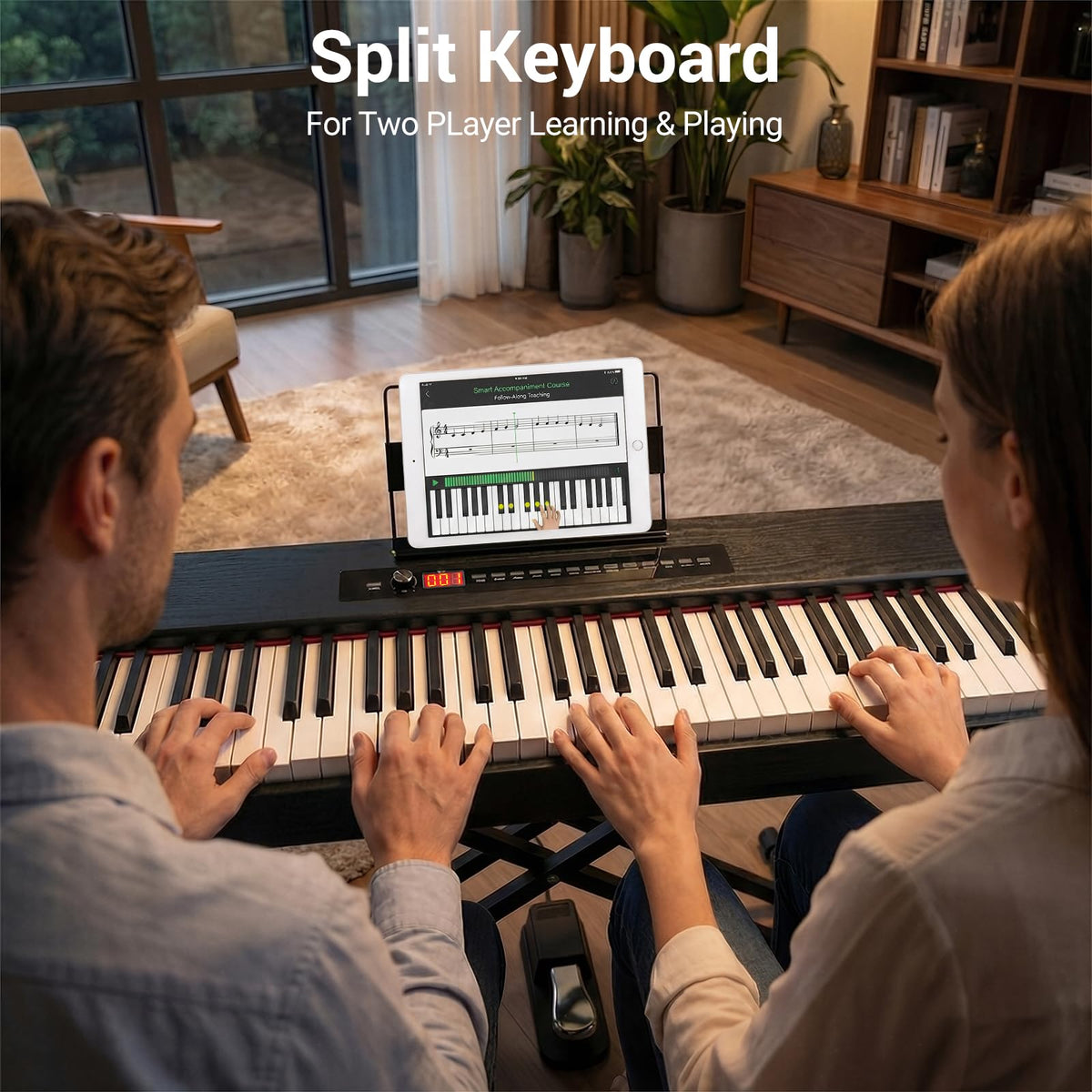 88-Key Weighted Digital Piano with X Stand and Sustain Pedal C37382