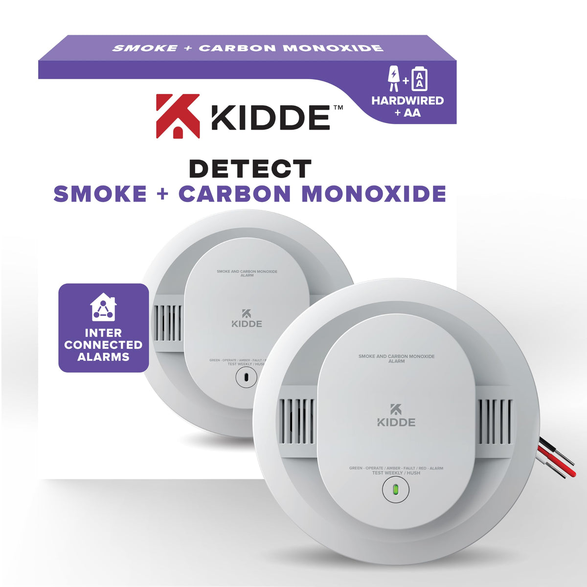 Hardwired Combination Smoke and Carbon Monoxide Detector Q207611