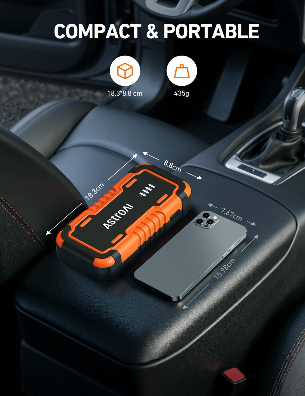 12V 5000A Lithium Car Jump Starter W10414