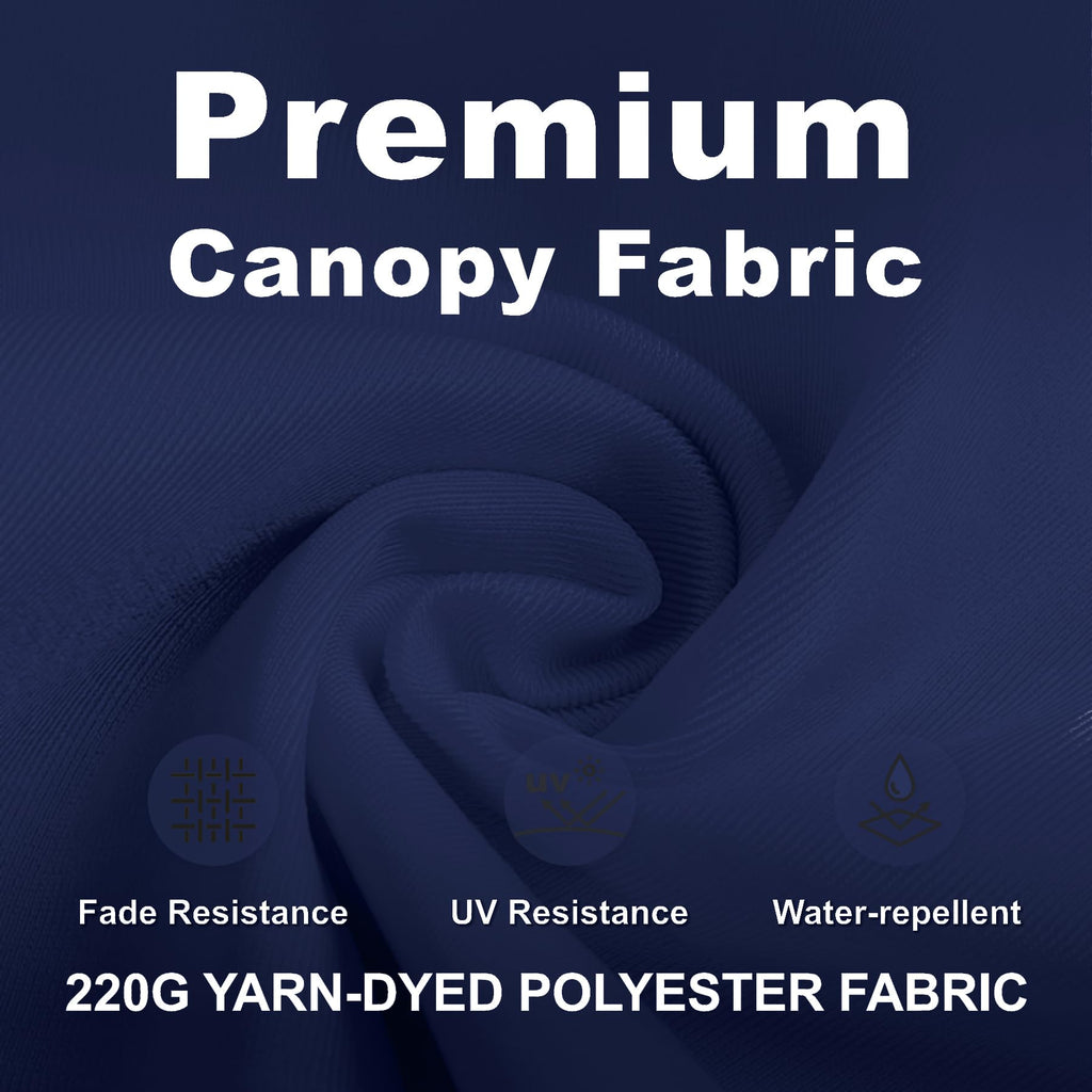 11FT Navy Blue Aluminum Cantilever Umbrella with Base F16572