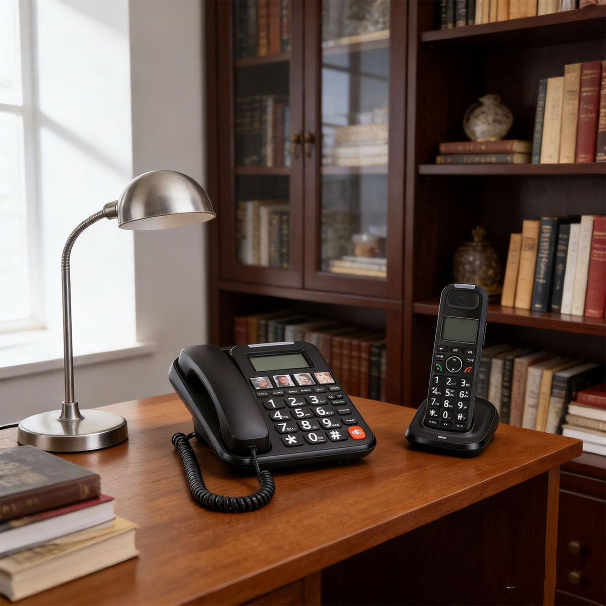 Expandable Corded/Cordless Phone System with Big Buttons P720