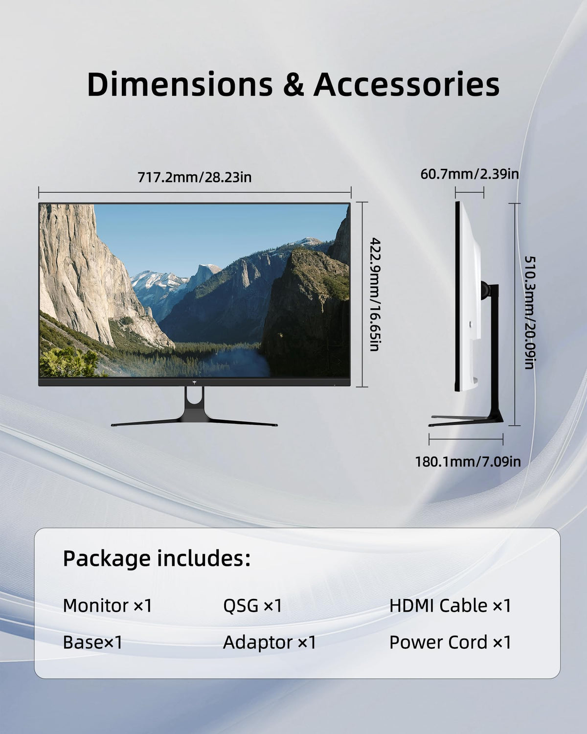 32 Inch 2K QHD 120Hz IPS Computer Monitor L53756