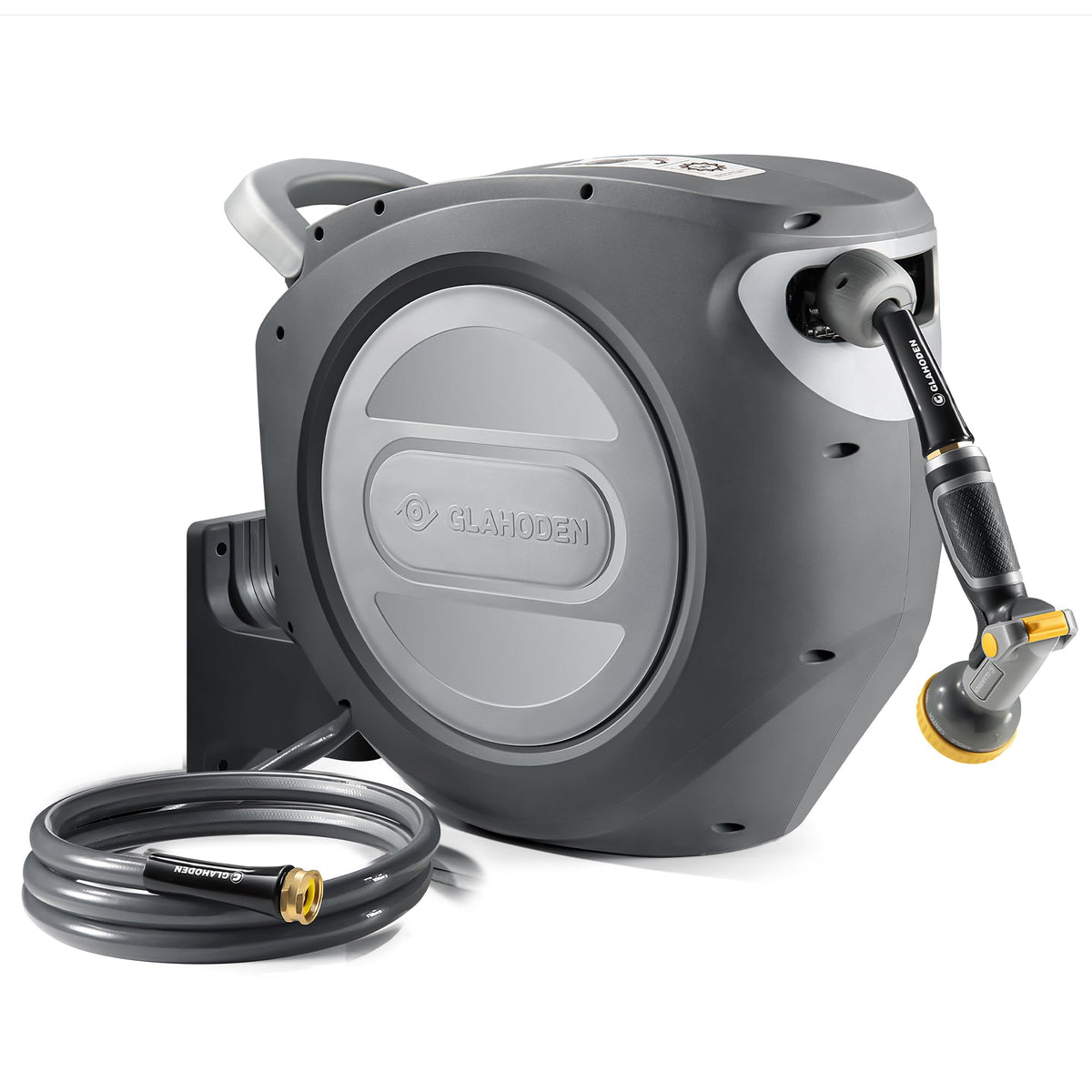 Retractable Garden Hose Reel 1/2 in x 100 ft Heavy Duty Wall Mount Z4638