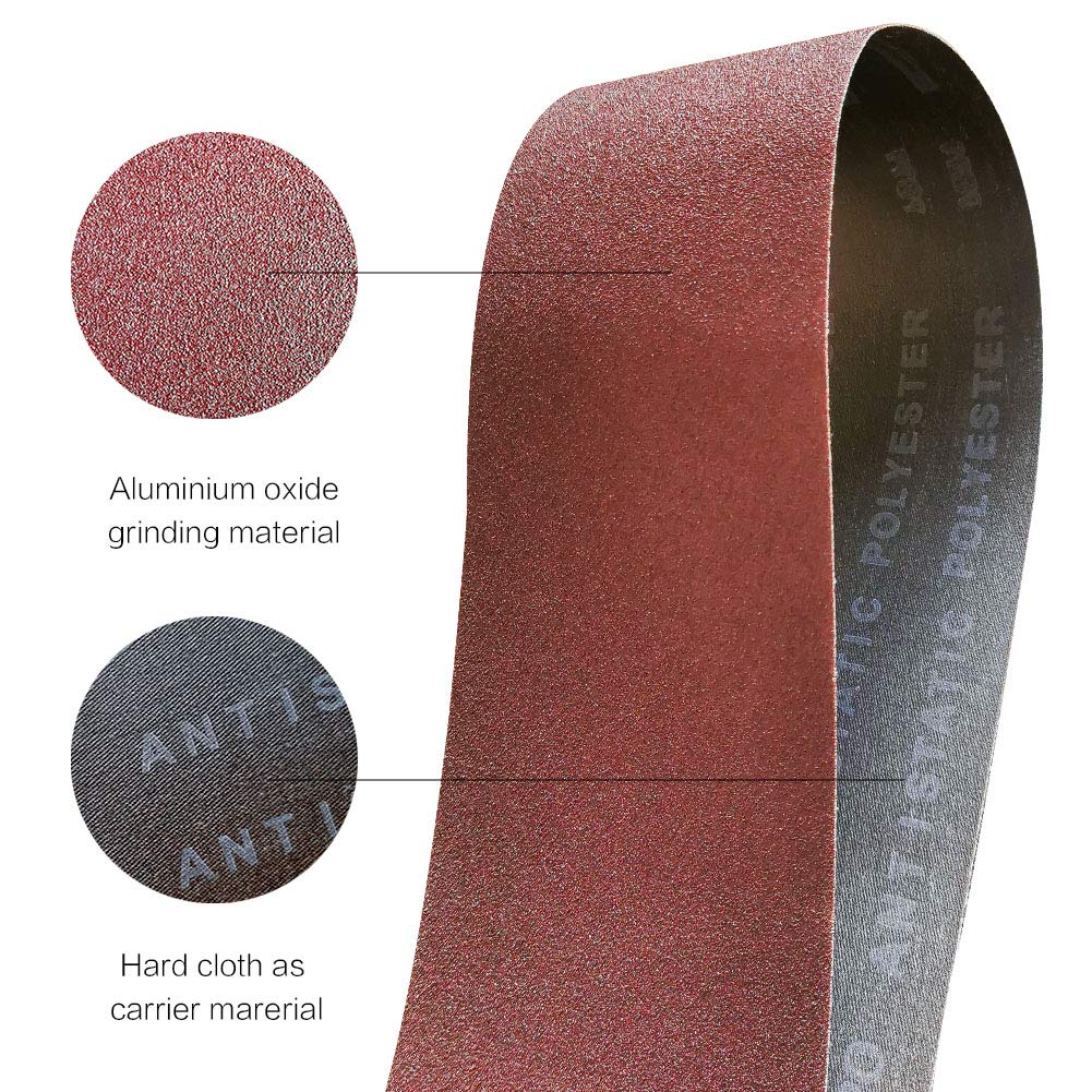 4 x 36 Inch 12 Pcs Aluminum Oxide Sanding Belt I25886