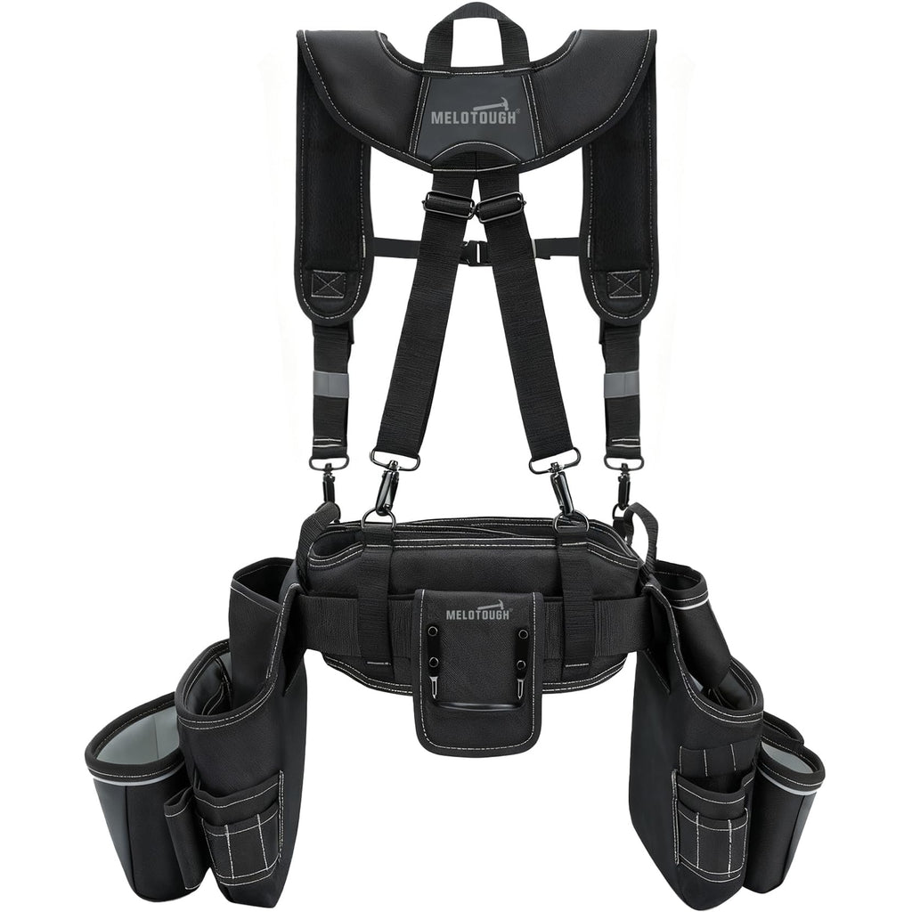 Carpenters Tool Belt with Suspenders 27 Pockets X166