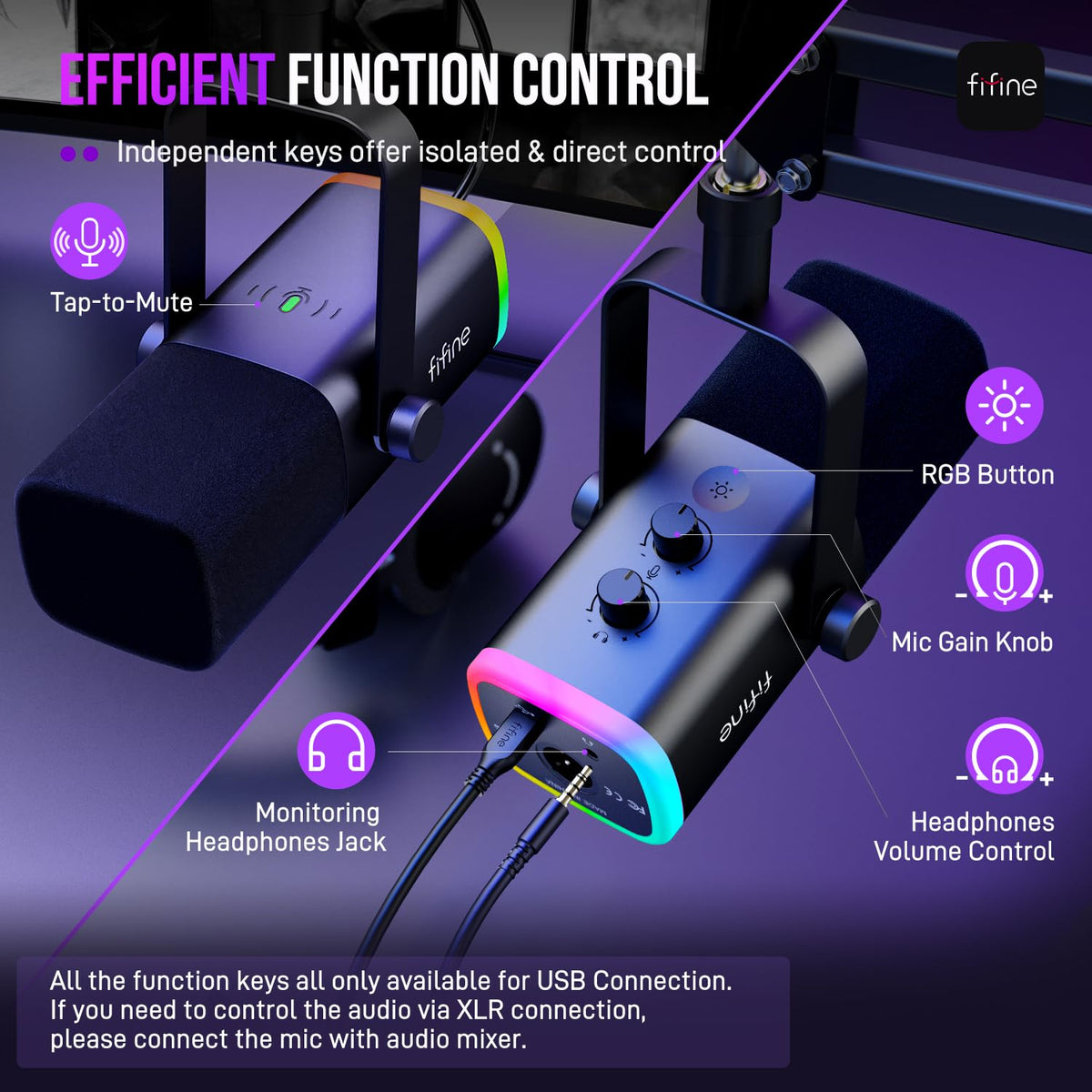Dynamic XLR/USB Gaming Microphone Set C3421