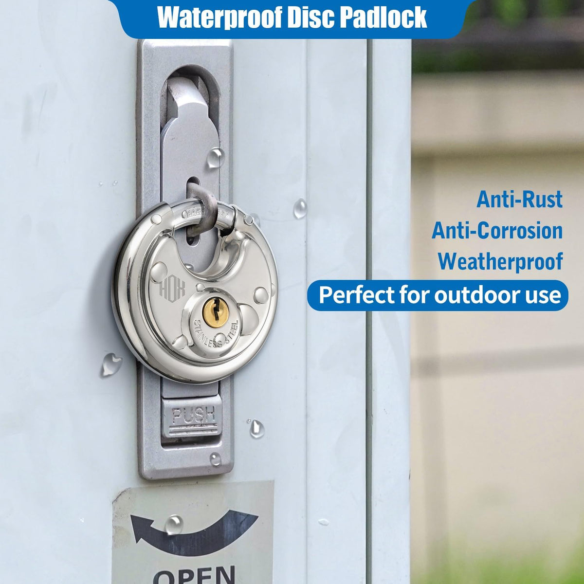 Keyed-Alike Disc Padlock 4-Pack U1727