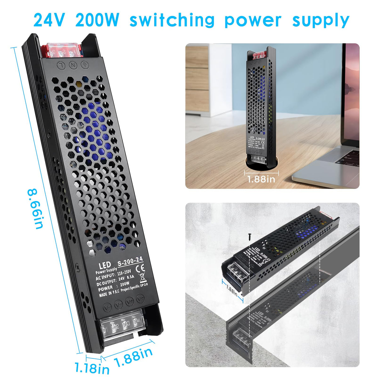 24V 200W LED Power Supply M6331