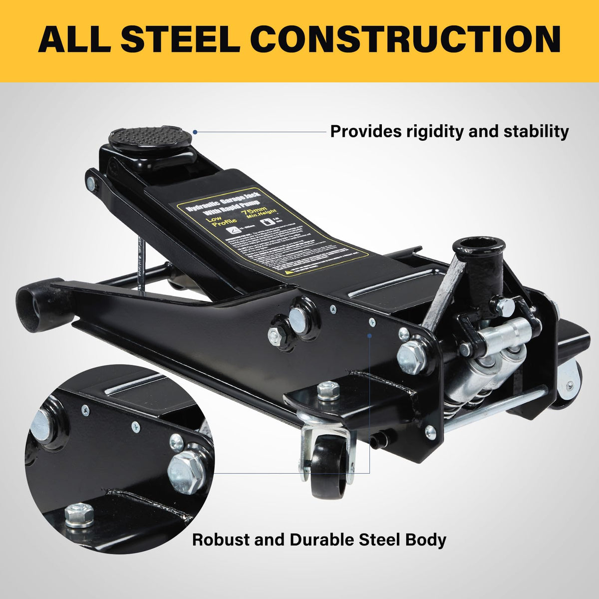 3 Ton Low Profile Steel Hydraulic Floor Jack D659257