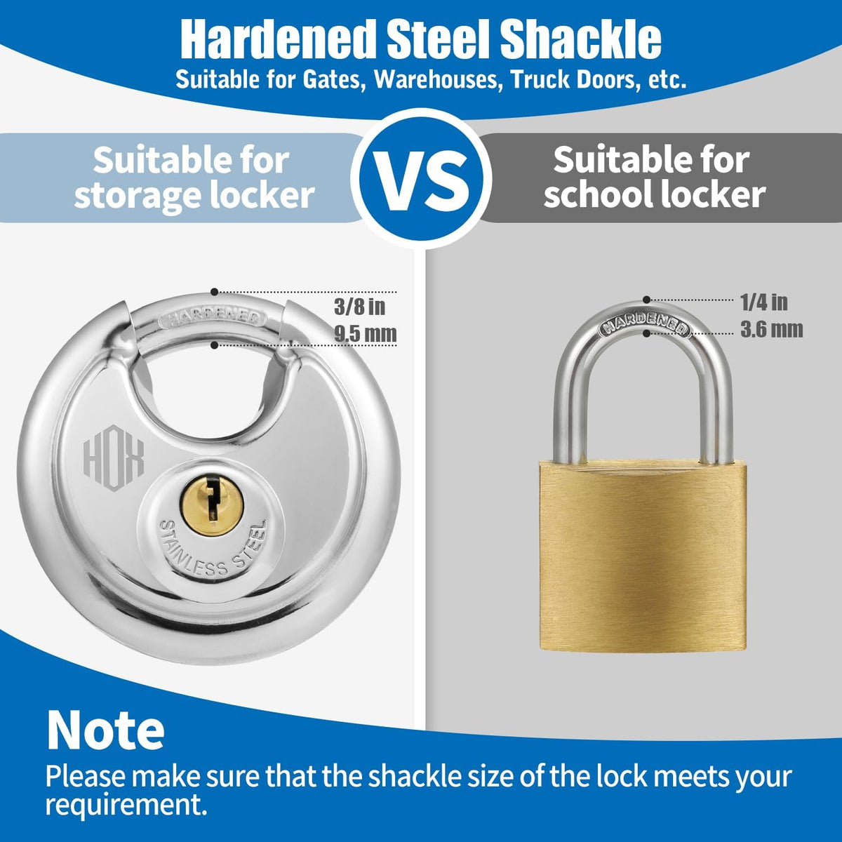 Keyed-Alike Disc Padlock 4-Pack U1727