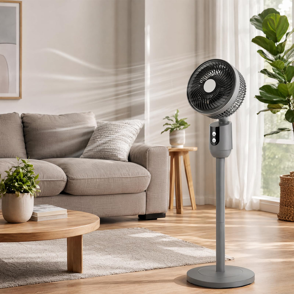 Super Quiet Adjustable Pedestal Fan D84937
