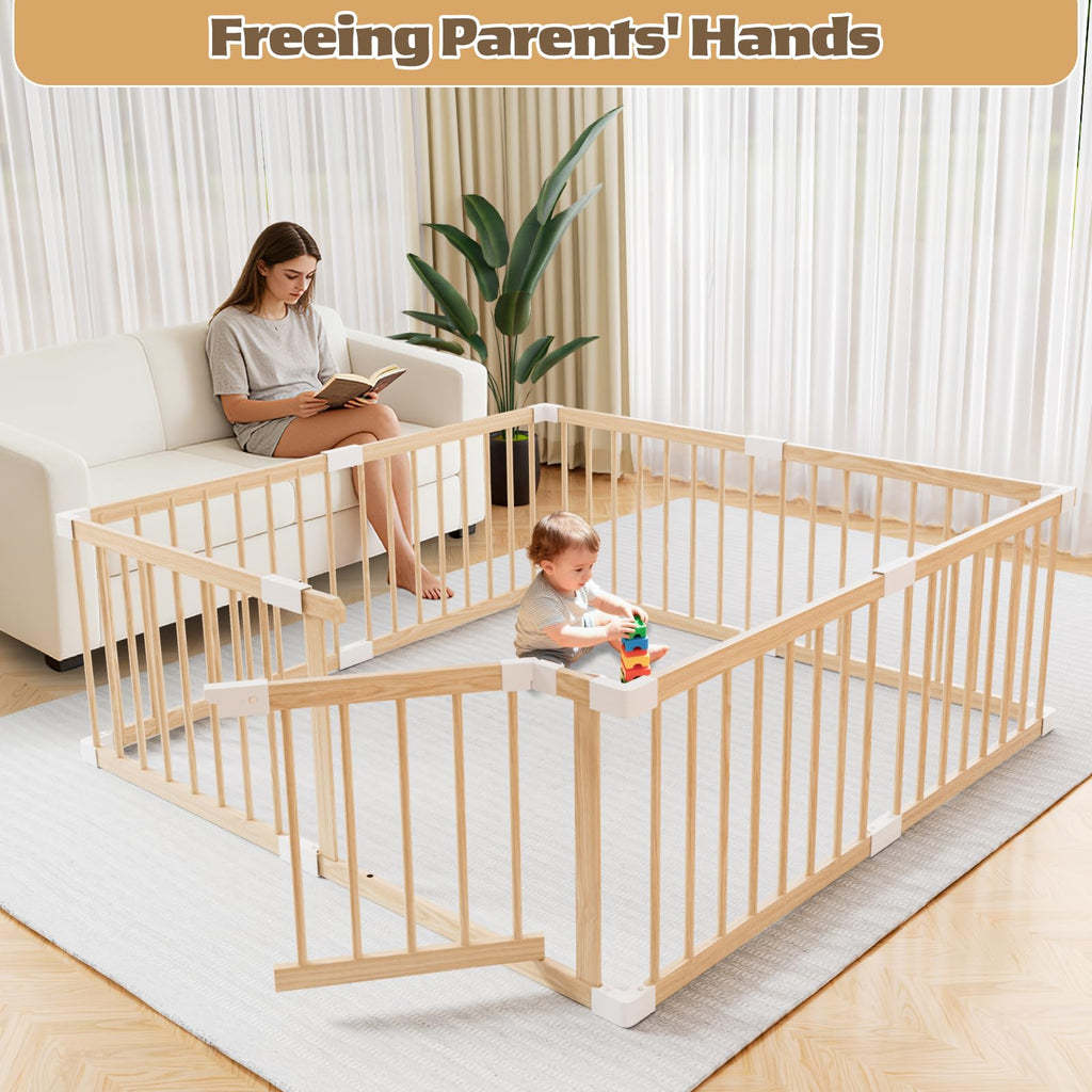 Wooden Baby Playpen 53"x53" P66512