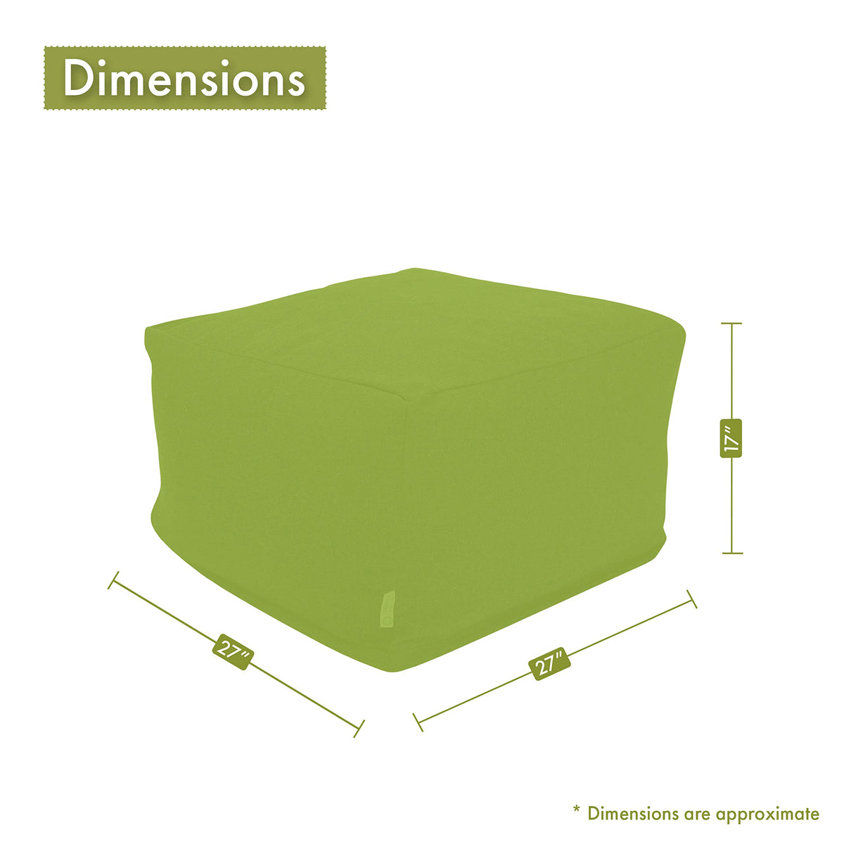 Teal Ottoman X893