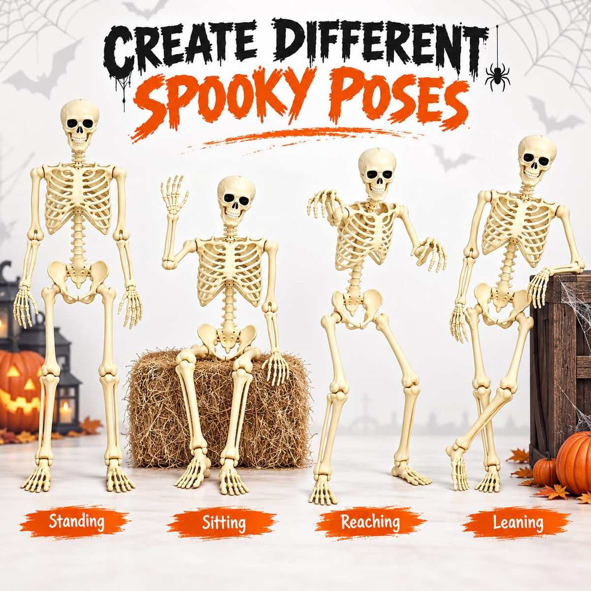 Posable Halloween Skeleton R91123