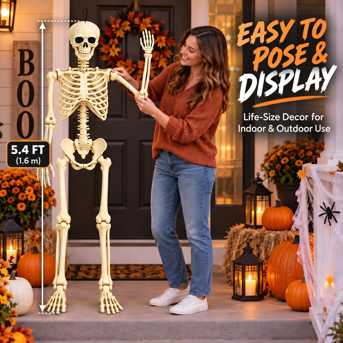 Posable Halloween Skeleton R91123