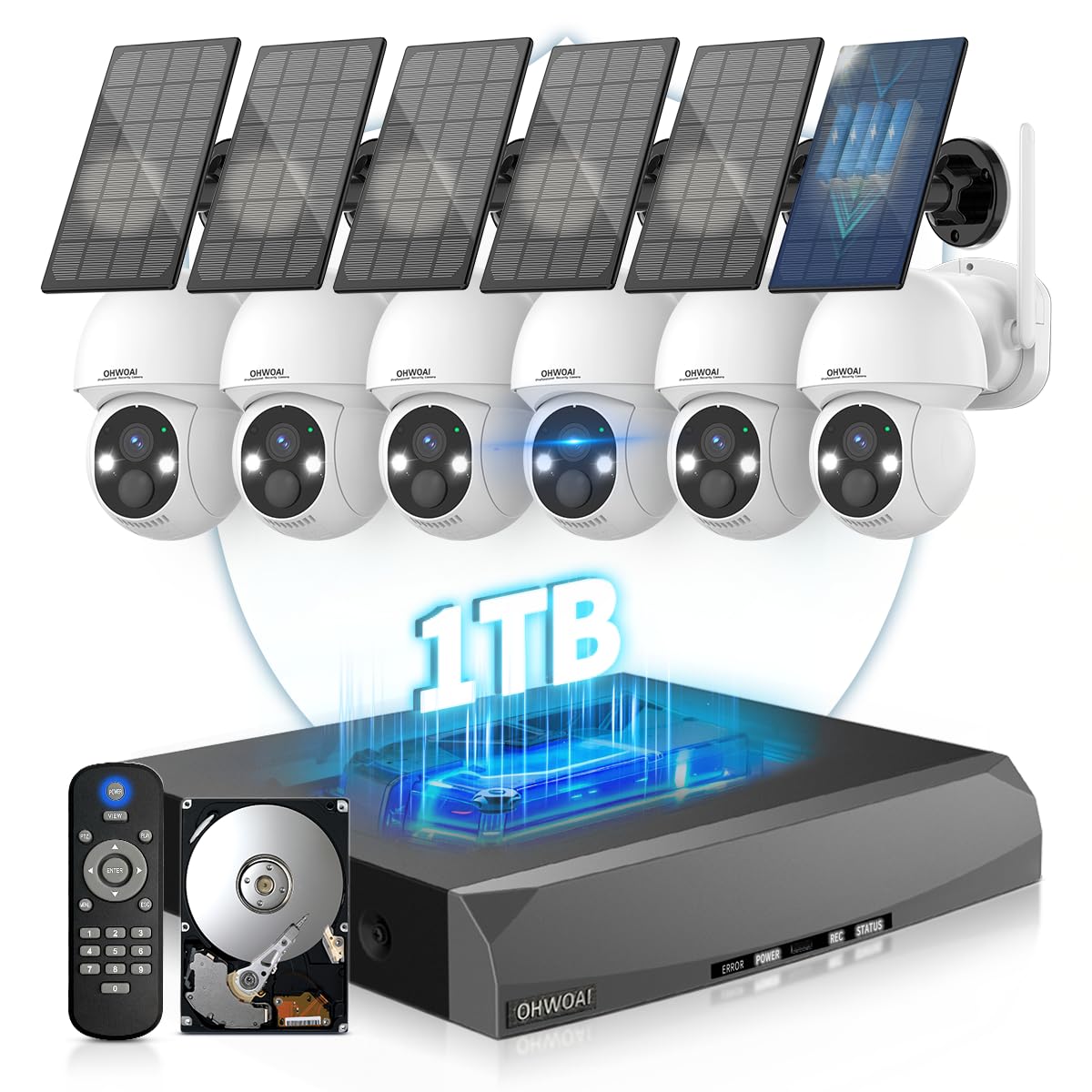 Solar Powered Wireless Security Camera System G818