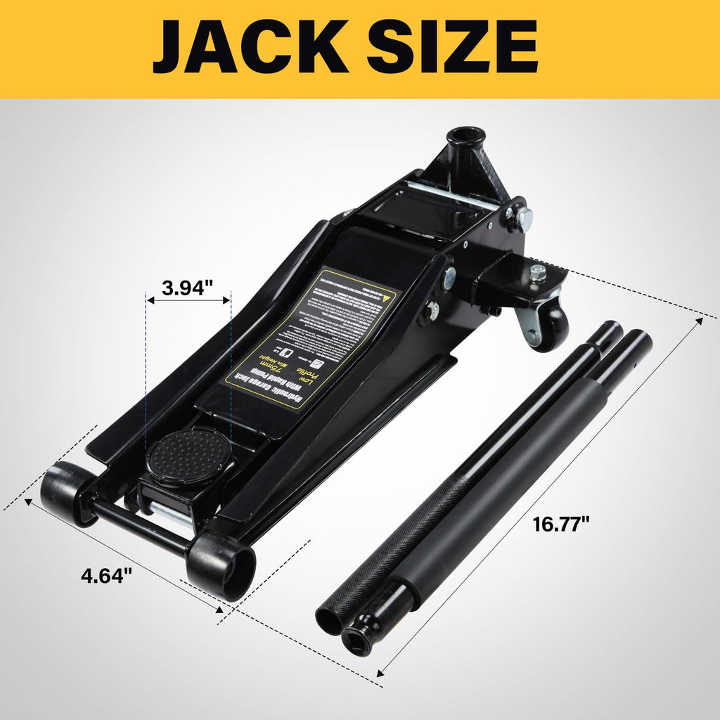 3 Ton Low Profile Steel Hydraulic Floor Jack D659257