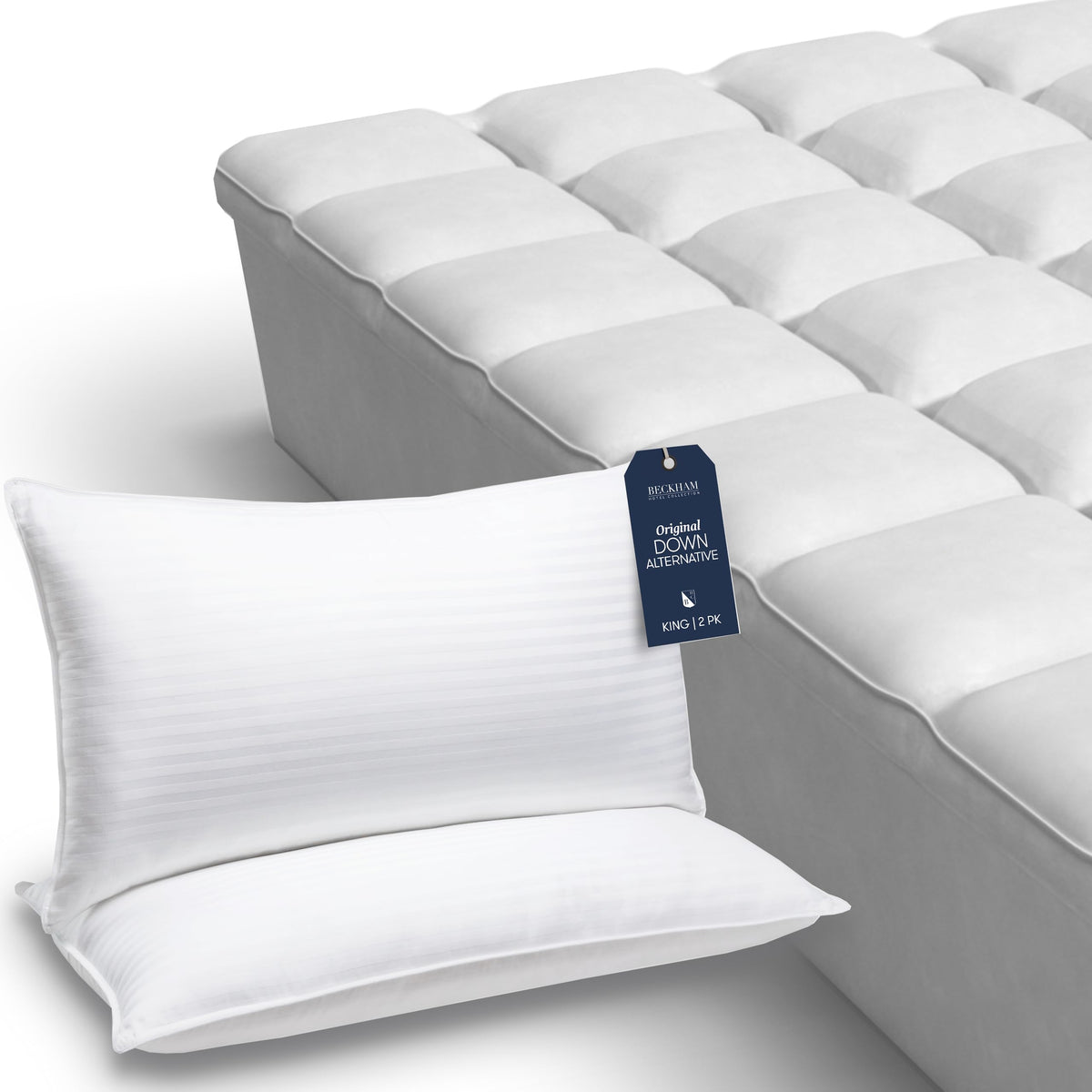 King Size Down Alternative Pillows and Mattress Protector G34257