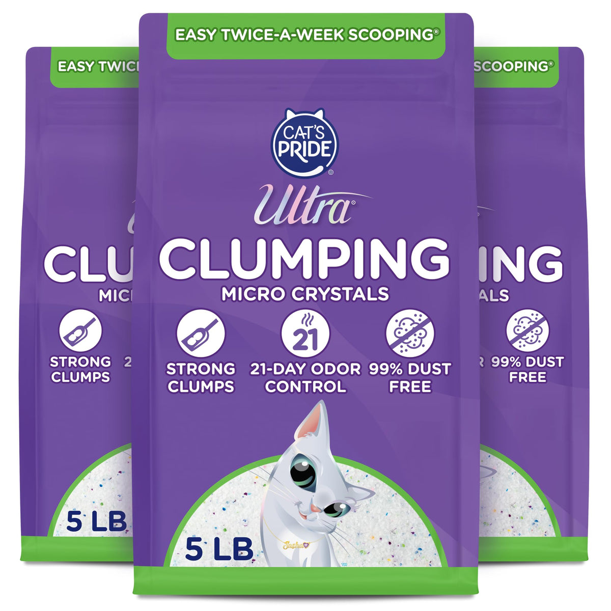 Fragrance Free Clumping Micro Crystals Litter 15lb G3040