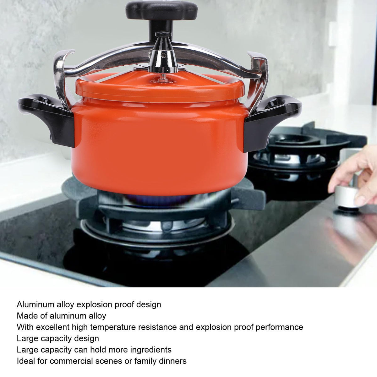 Aluminum Alloy Pressure Cooker with Double Bottom 2L K5533